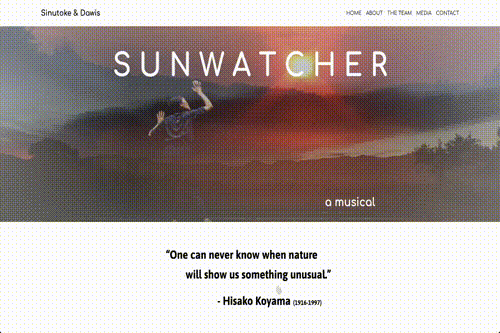 Theatre Piece Promotional Website